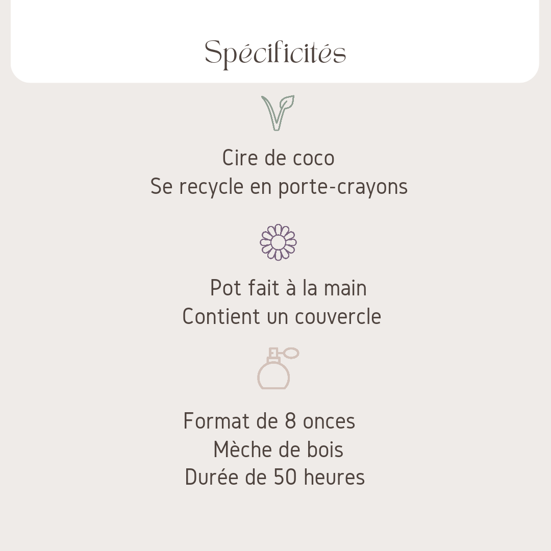 Bougie porte-crayon La Réconfortante