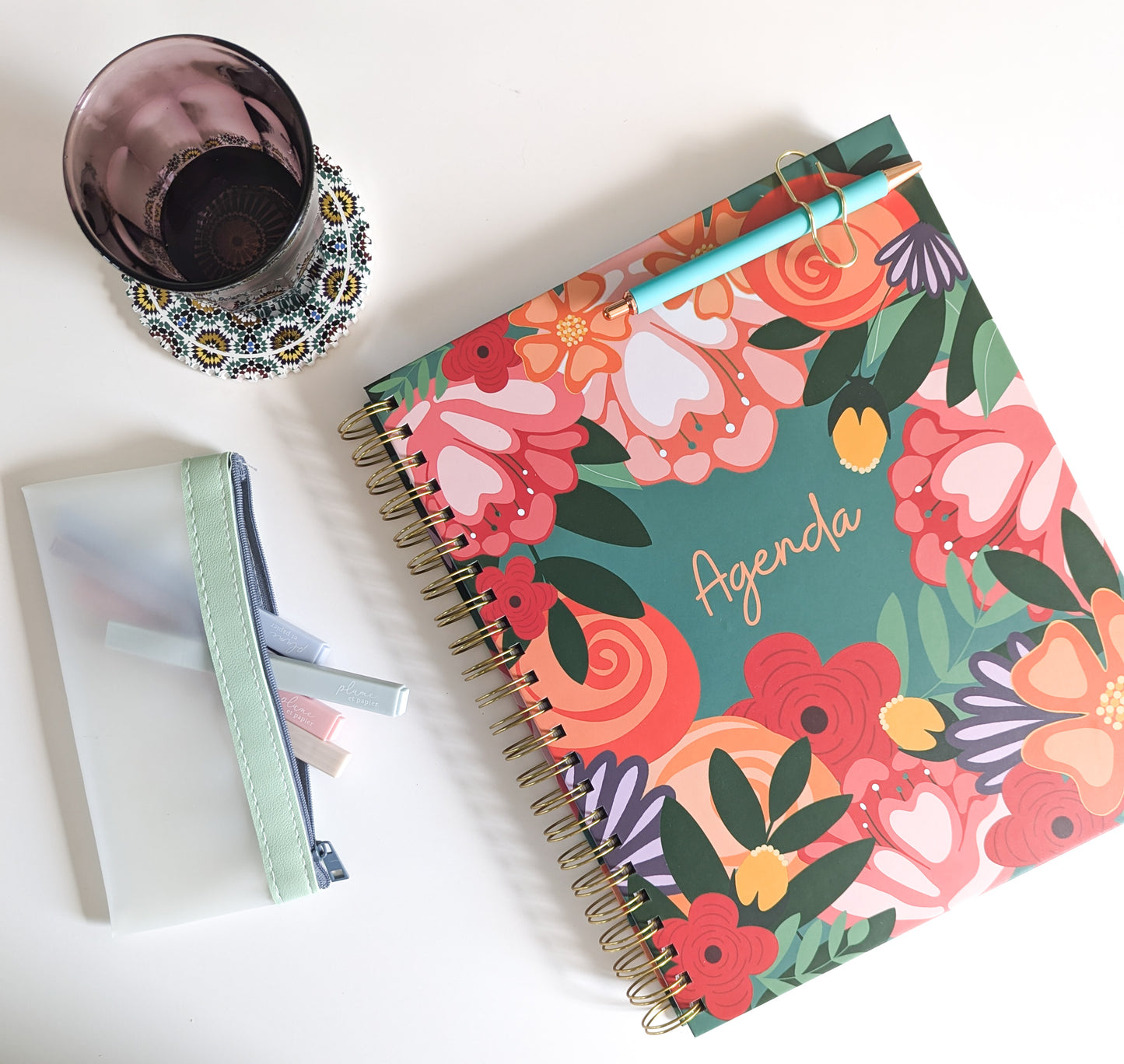 Agenda perpétuel Fleurs en folie (non-daté)