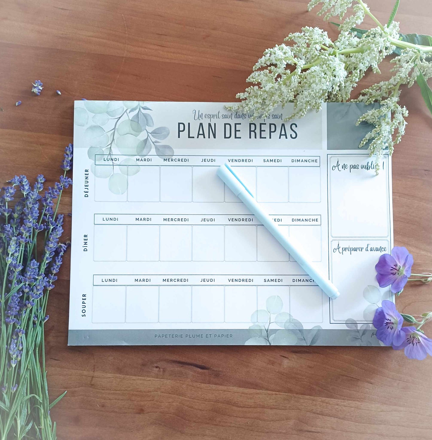 Planificateur "Plan de repas"