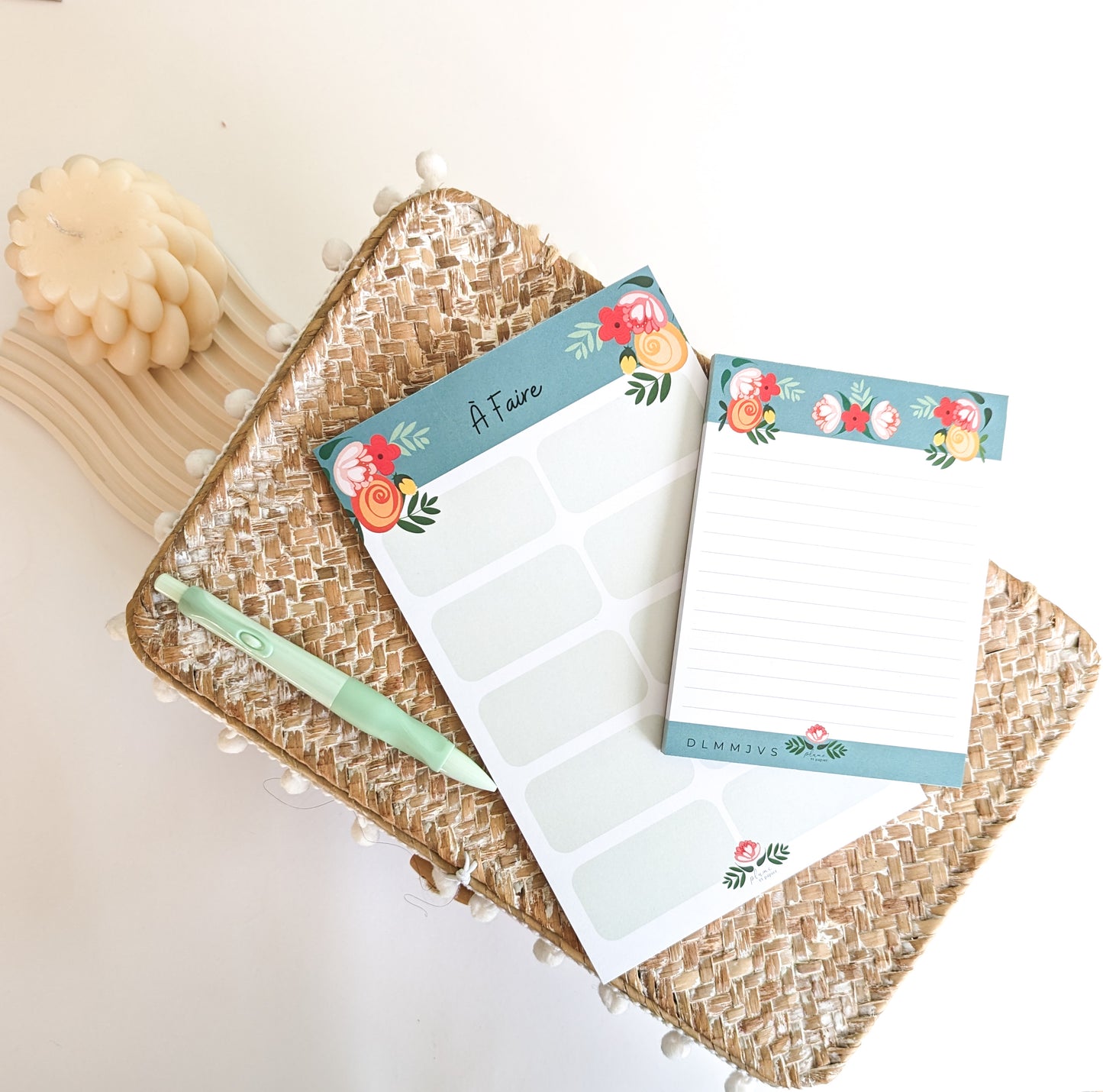 Planificateur petit "Fleurs en folie"