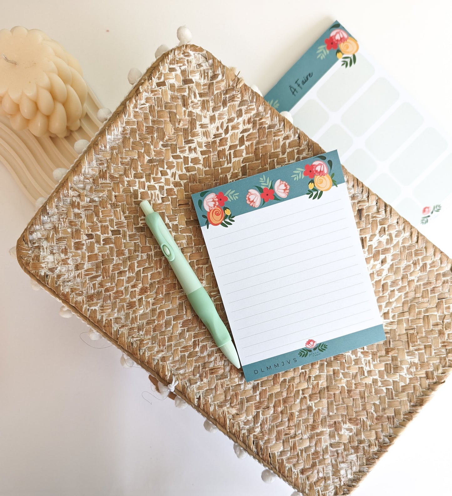 Planificateur petit "Fleurs en folie"