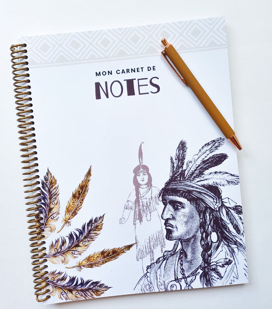 Cahier de notes Premières Nations